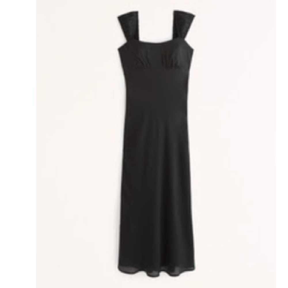 NWT Abercrombie & Fitch Black Sleeveless Midi Dress (size s)